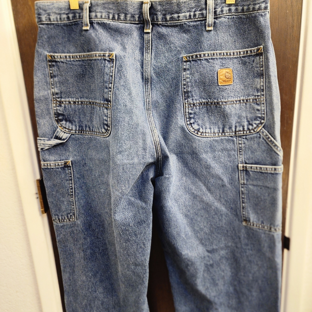 Carhartt Men's Medium Blue Carprnter Jeans size 38x32